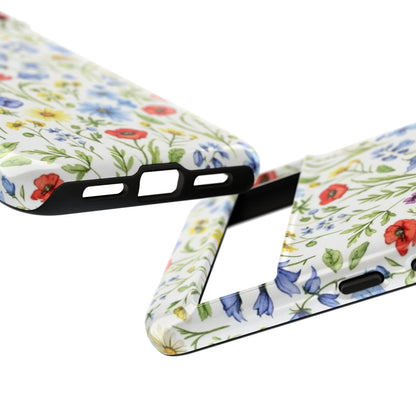 Floral Phone Case, Bohemian Style Tough Case, Nature Inspired Phone Cover, Gift for Her, Summer Vibes