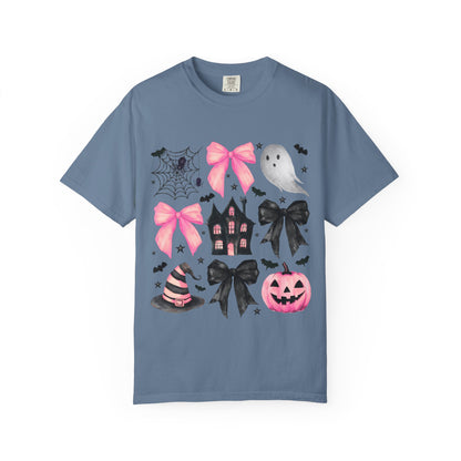 Halloween Graphic Tee, Spooky T-Shirt, Unisex Halloween Shirt, Ghost & Pumpkin Design, Autumn Casual Wear
