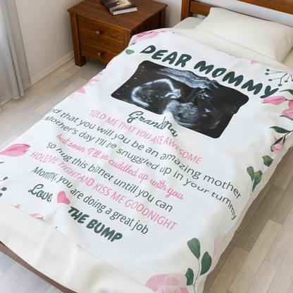 Velveteen Plush Blanket - Dear Mommy