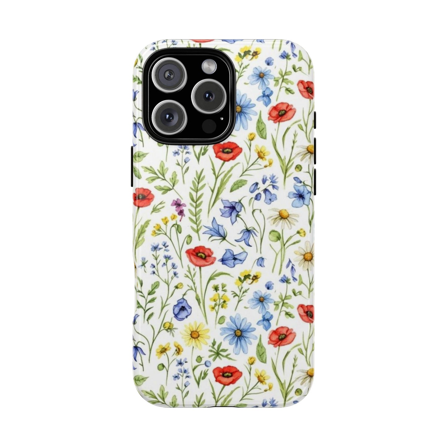 Floral Phone Case, Bohemian Style Tough Case, Nature Inspired Phone Cover, Gift for Her, Summer Vibes