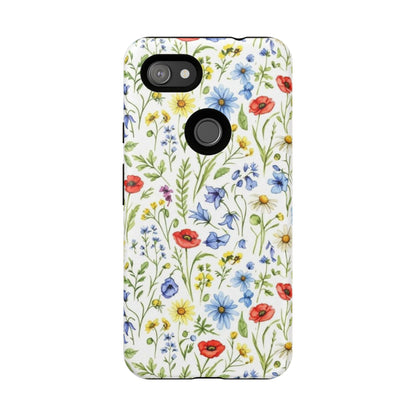 Floral Phone Case, Bohemian Style Tough Case, Nature Inspired Phone Cover, Gift for Her, Summer Vibes