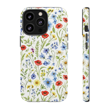 Floral Phone Case, Bohemian Style Tough Case, Nature Inspired Phone Cover, Gift for Her, Summer Vibes