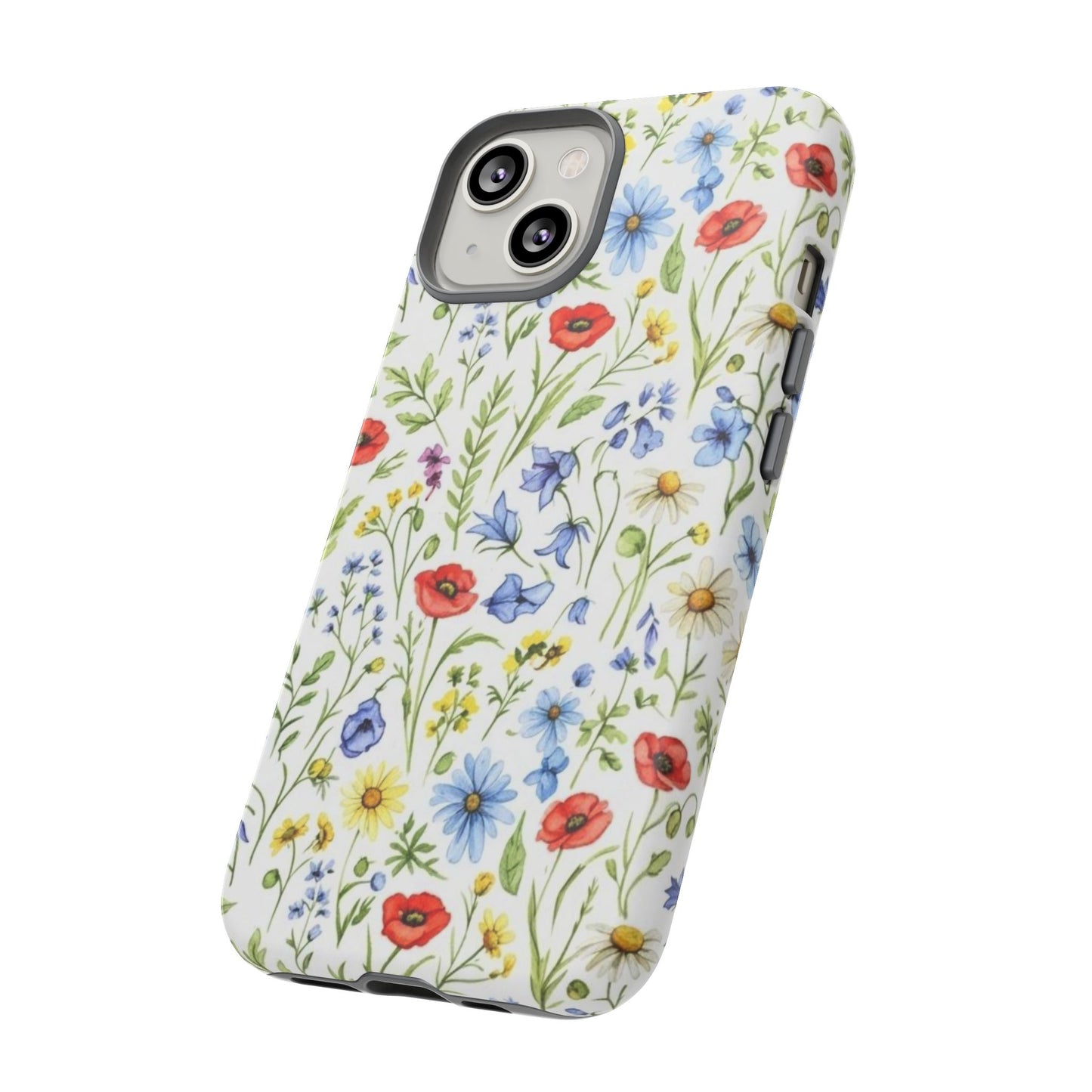 Floral Phone Case, Bohemian Style Tough Case, Nature Inspired Phone Cover, Gift for Her, Summer Vibes