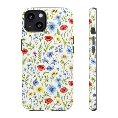Floral Phone Case, Bohemian Style Tough Case, Nature Inspired Phone Cover, Gift for Her, Summer Vibes