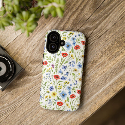 Floral Phone Case, Bohemian Style Tough Case, Nature Inspired Phone Cover, Gift for Her, Summer Vibes