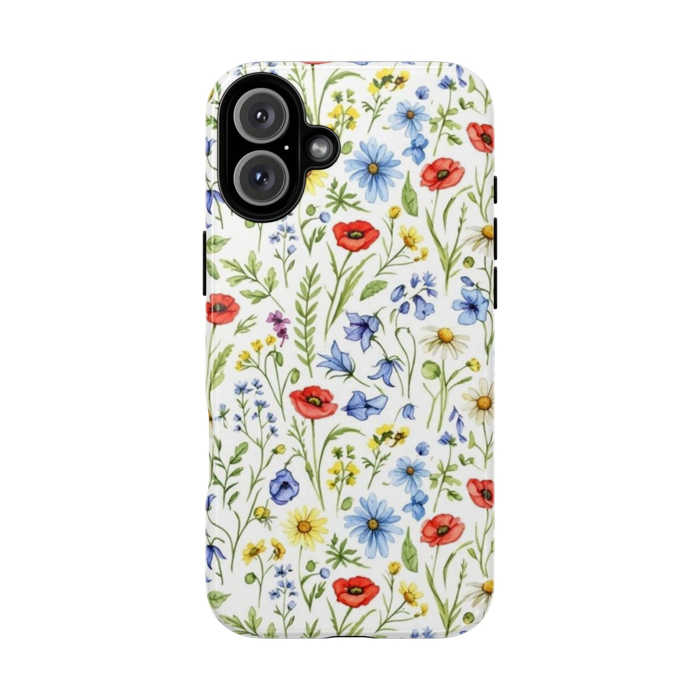Floral Phone Case, Bohemian Style Tough Case, Nature Inspired Phone Cover, Gift for Her, Summer Vibes