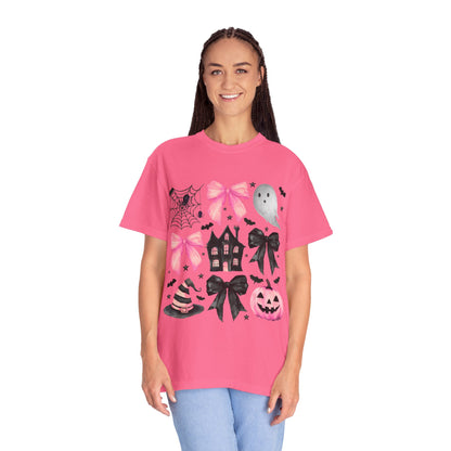Halloween Graphic Tee, Spooky T-Shirt, Unisex Halloween Shirt, Ghost & Pumpkin Design, Autumn Casual Wear