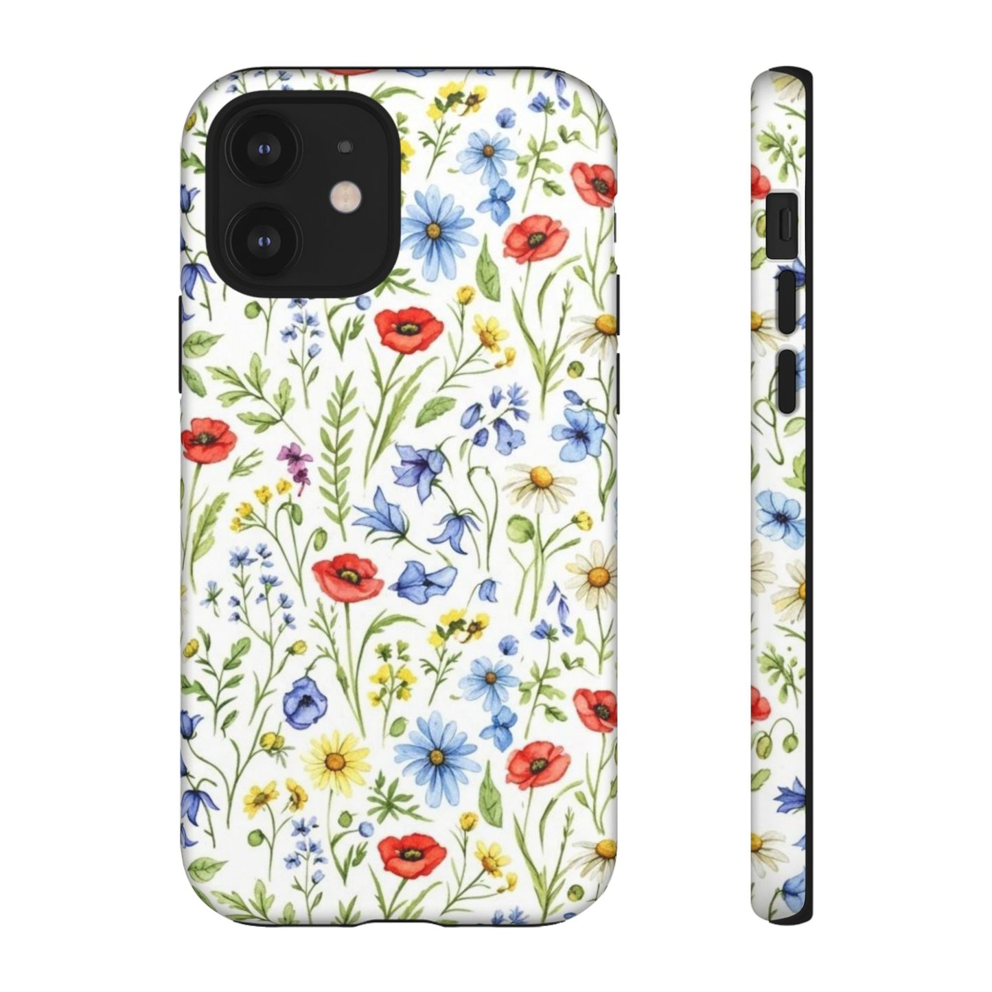 Floral Phone Case, Bohemian Style Tough Case, Nature Inspired Phone Cover, Gift for Her, Summer Vibes