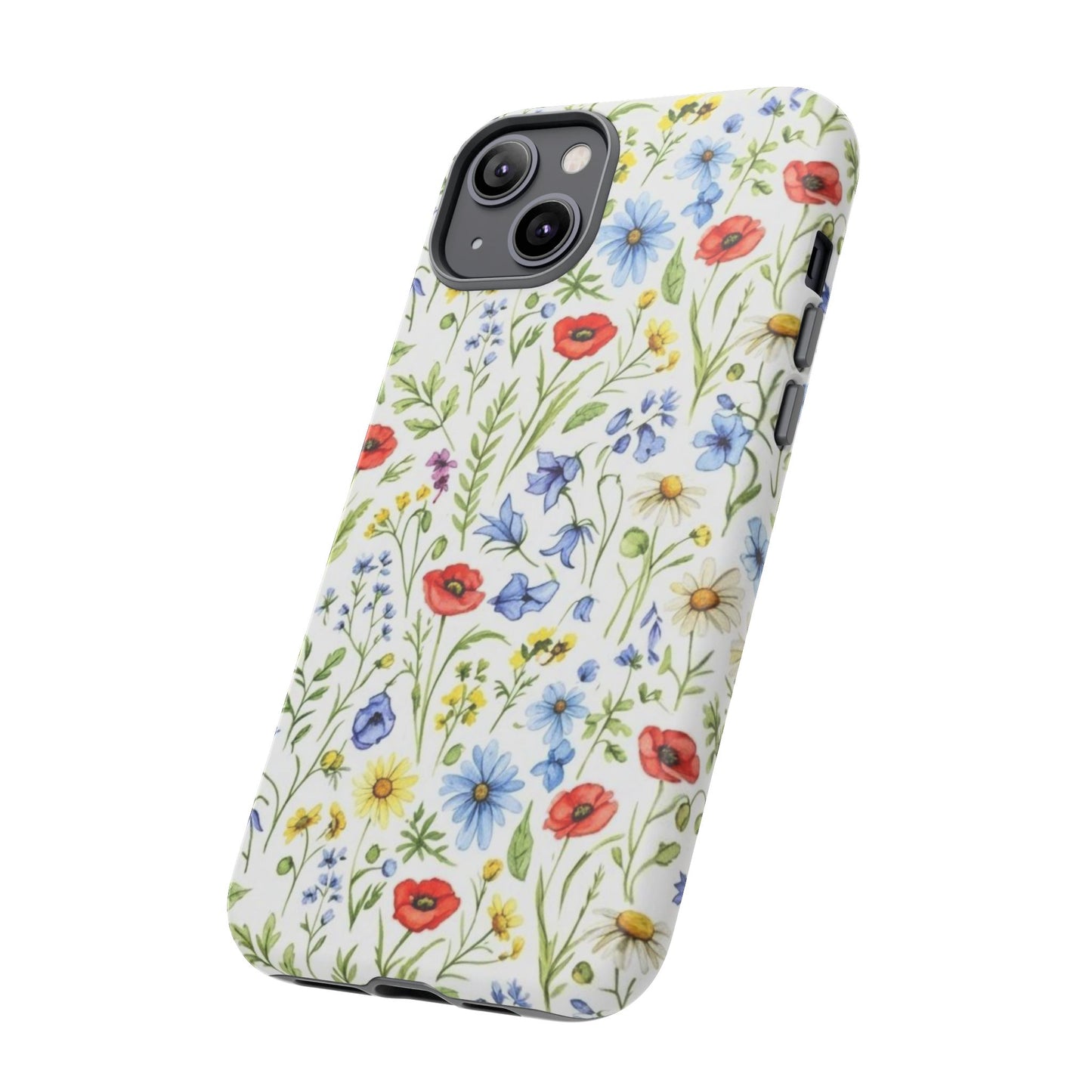 Floral Phone Case, Bohemian Style Tough Case, Nature Inspired Phone Cover, Gift for Her, Summer Vibes