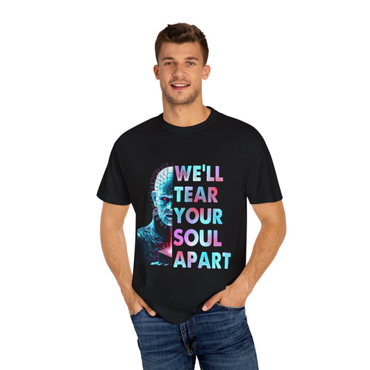 Dark Humorous Unisex T-shirt, Perfect for Horror Fans, Graphic Tee for Halloween, Casual Wear, Fun Gift for Friends