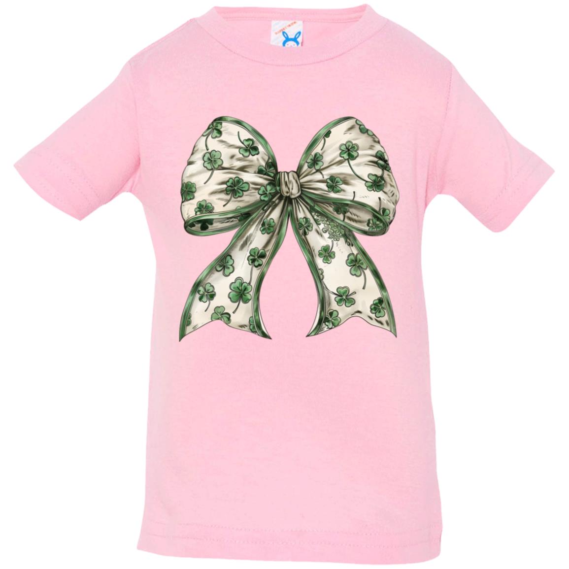 Retro Coquette St Patrick's Day Bow T-Shirt