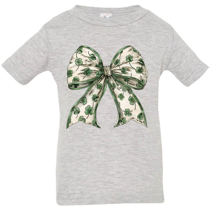 Retro Coquette St Patrick's Day Bow T-Shirt