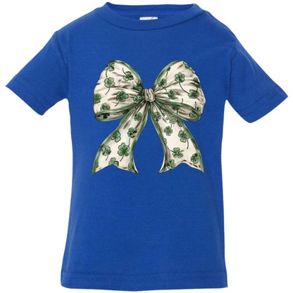 Retro Coquette St Patrick's Day Bow T-Shirt