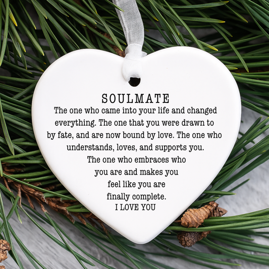To  My Soulmate Ornament