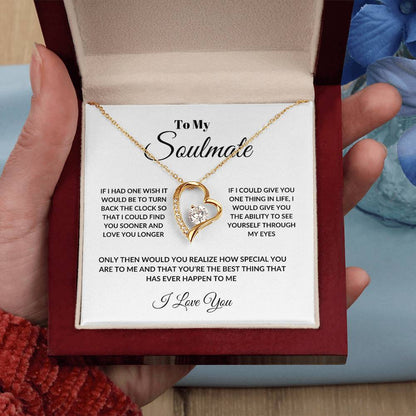 To My Soulmate Forever Love Necklace