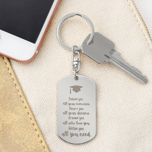 Engraved Graduation Key Chain