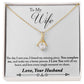 To My Wife  Alluring Beauty Necklace From Husband