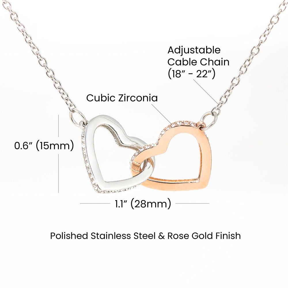 Perfect Gift For Someone Special Interlocking Heart Necklace