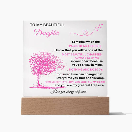 To My Daughter Acrylic Plaque