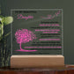 To My Daughter Acrylic Plaque