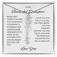 To My Beautiful Daughter Birth Flower Name Necklace