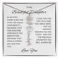 To My Beautiful Daughter Birth Flower Name Necklace