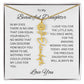 To My Beautiful Daughter Birth Flower Name Necklace