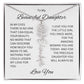To My Beautiful Daughter Birth Flower Name Necklace