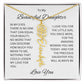 To My Beautiful Daughter Birth Flower Name Necklace