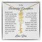 To My Beautiful Daughter Birth Flower Name Necklace