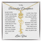 To My Beautiful Daughter Birth Flower Name Necklace