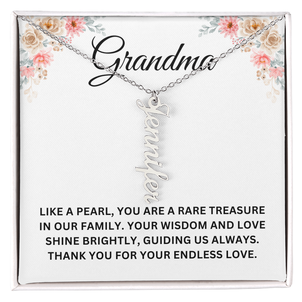 Custom Name Necklace For Grandma