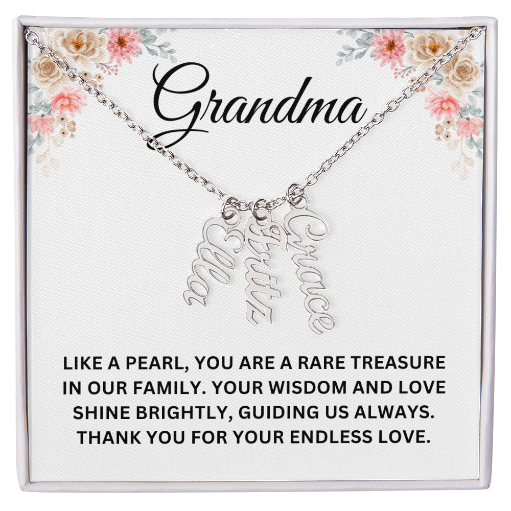 Custom Name Necklace For Grandma