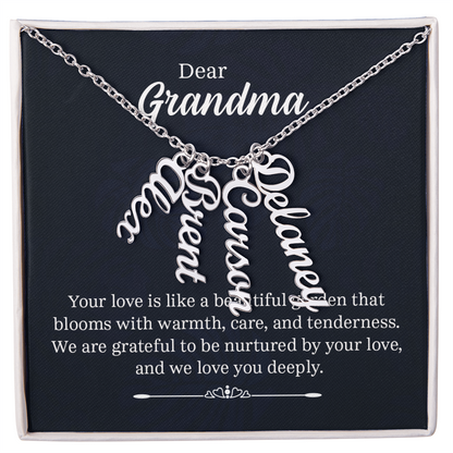 Grand Kids Name Necklace