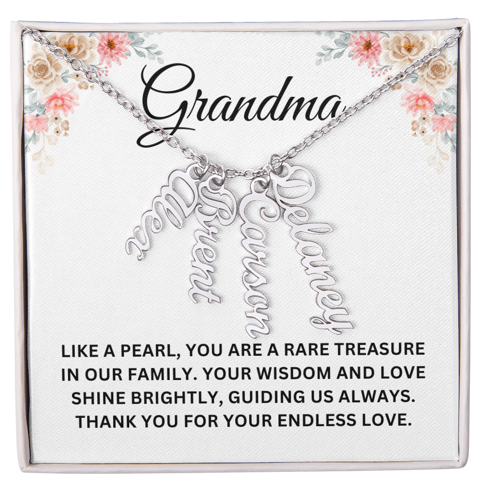 Custom Name Necklace For Grandma