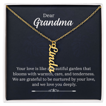 Grand Kids Name Necklace