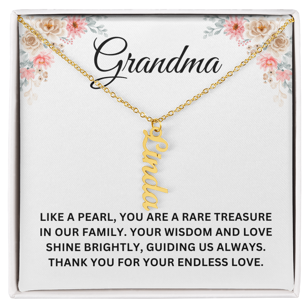 Custom Name Necklace For Grandma