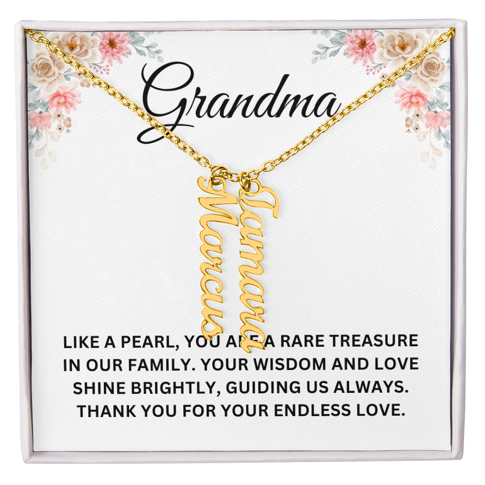 Custom Name Necklace For Grandma