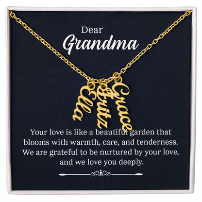 Grand Kids Name Necklace