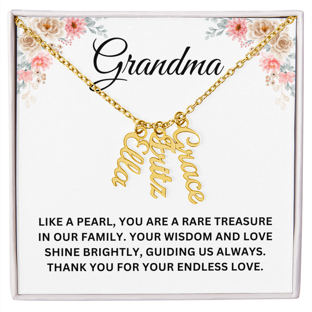 Custom Name Necklace For Grandma