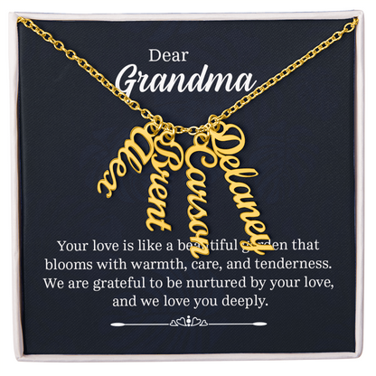 Grand Kids Name Necklace
