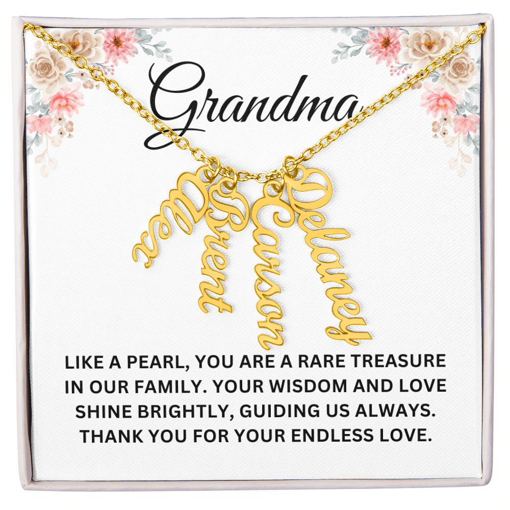 Custom Name Necklace For Grandma