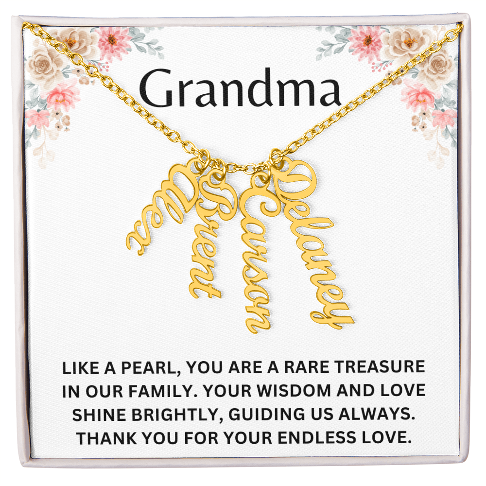 To Grandma Multiple Custom Name Necklace