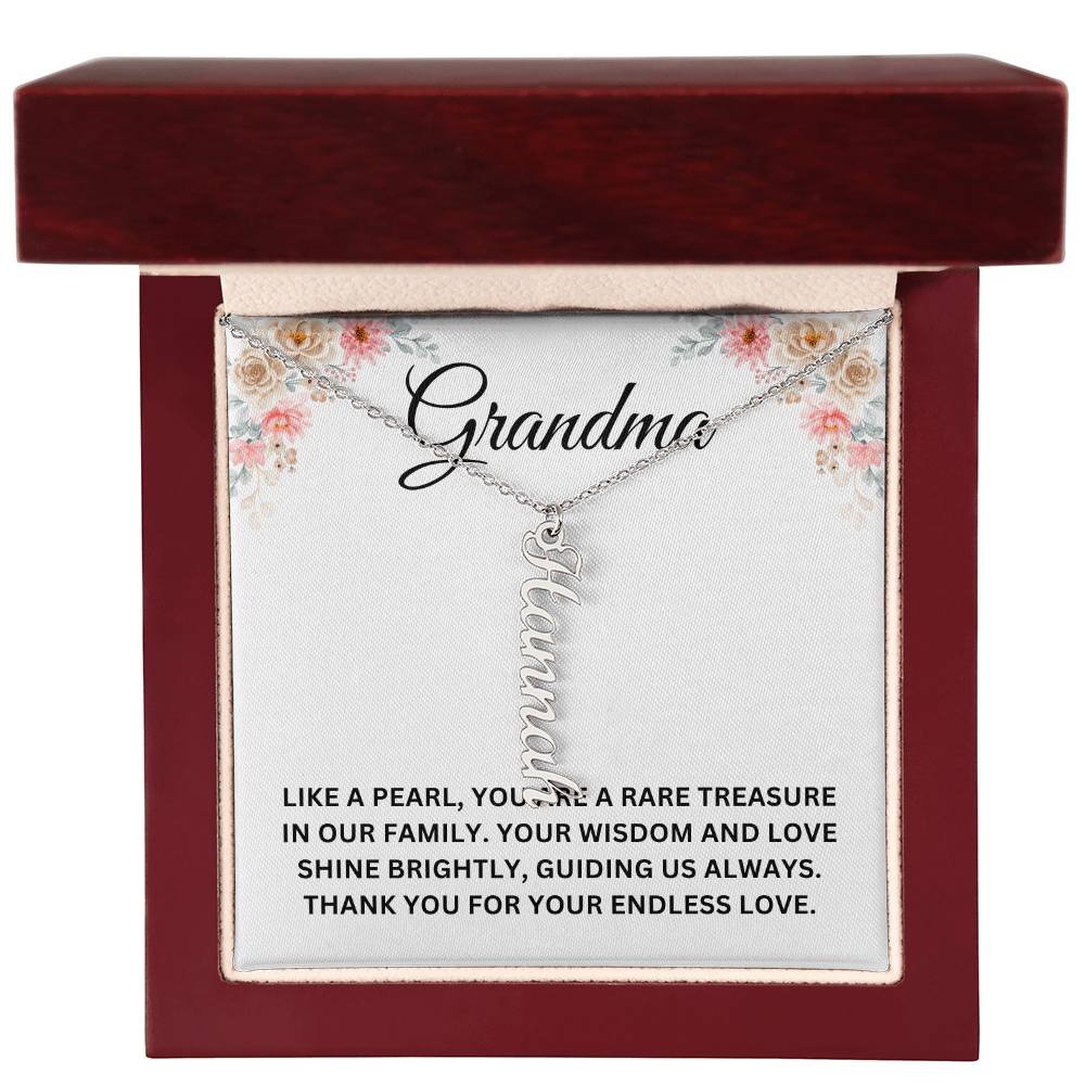 Custom Name Necklace For Grandma