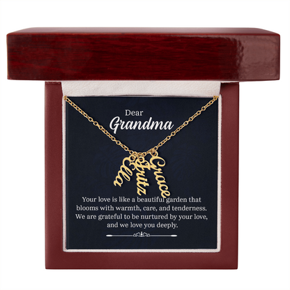 Grand Kids Name Necklace