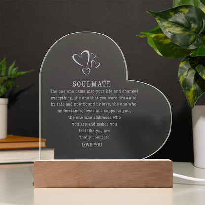 Soulmate Light Up Plaque