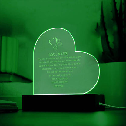 Soulmate Light Up Plaque