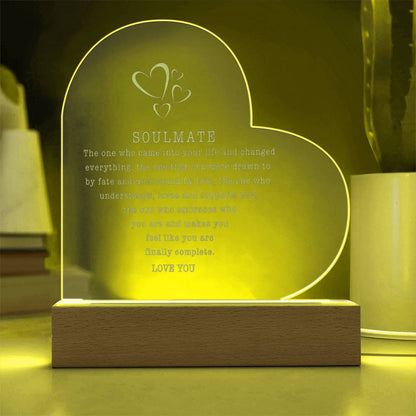 Soulmate Light Up Plaque