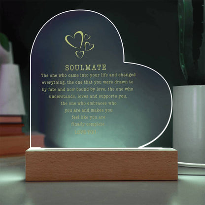 Soulmate Light Up Plaque