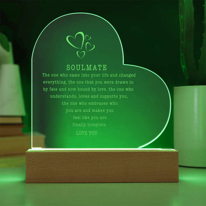 Soulmate Light Up Plaque